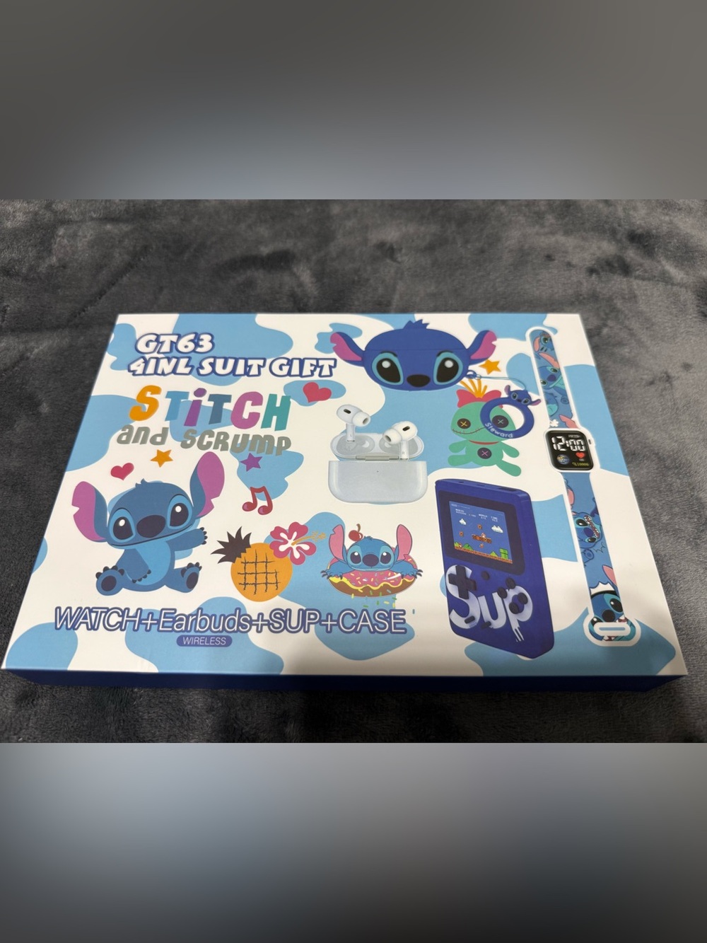 Stitch Themed Wireless Gift Set - Blue